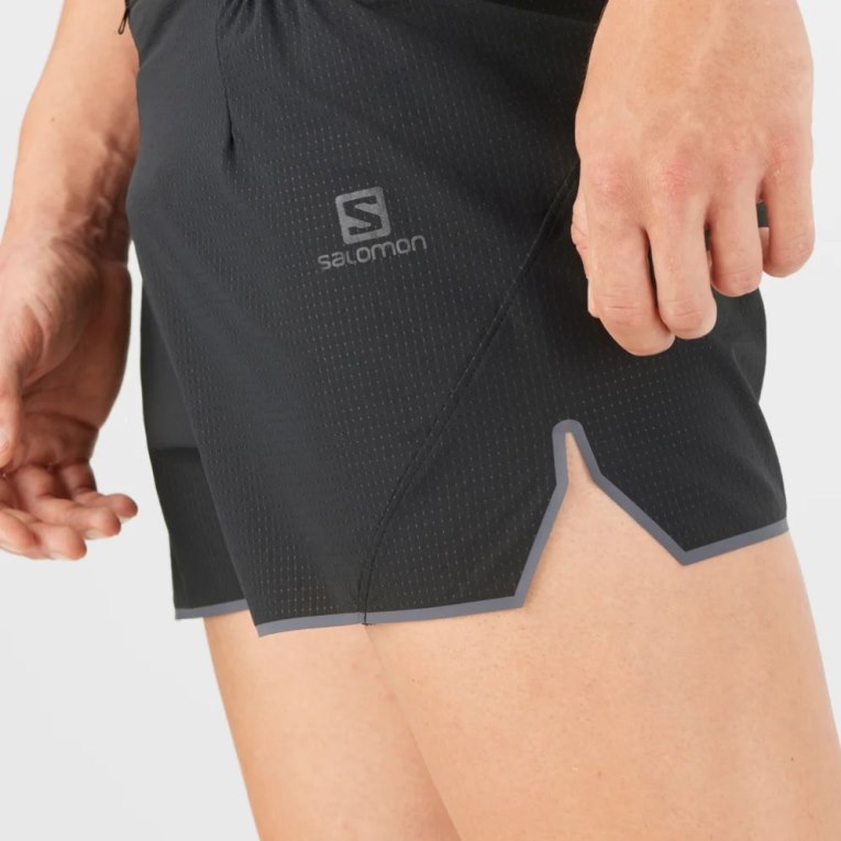 Black Salomon Sense Aero 3'' Men's Shorts | IE PL2470